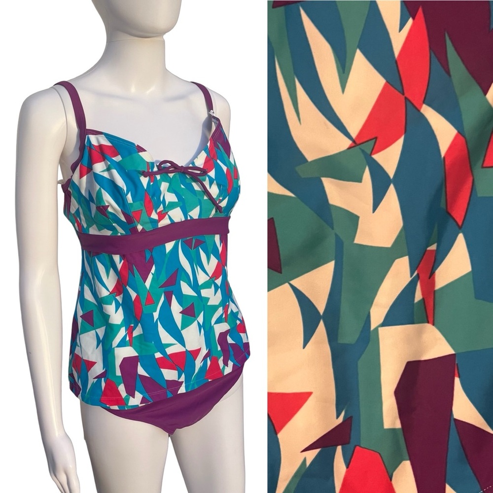 Colorful Geometric Women's Swimwear
